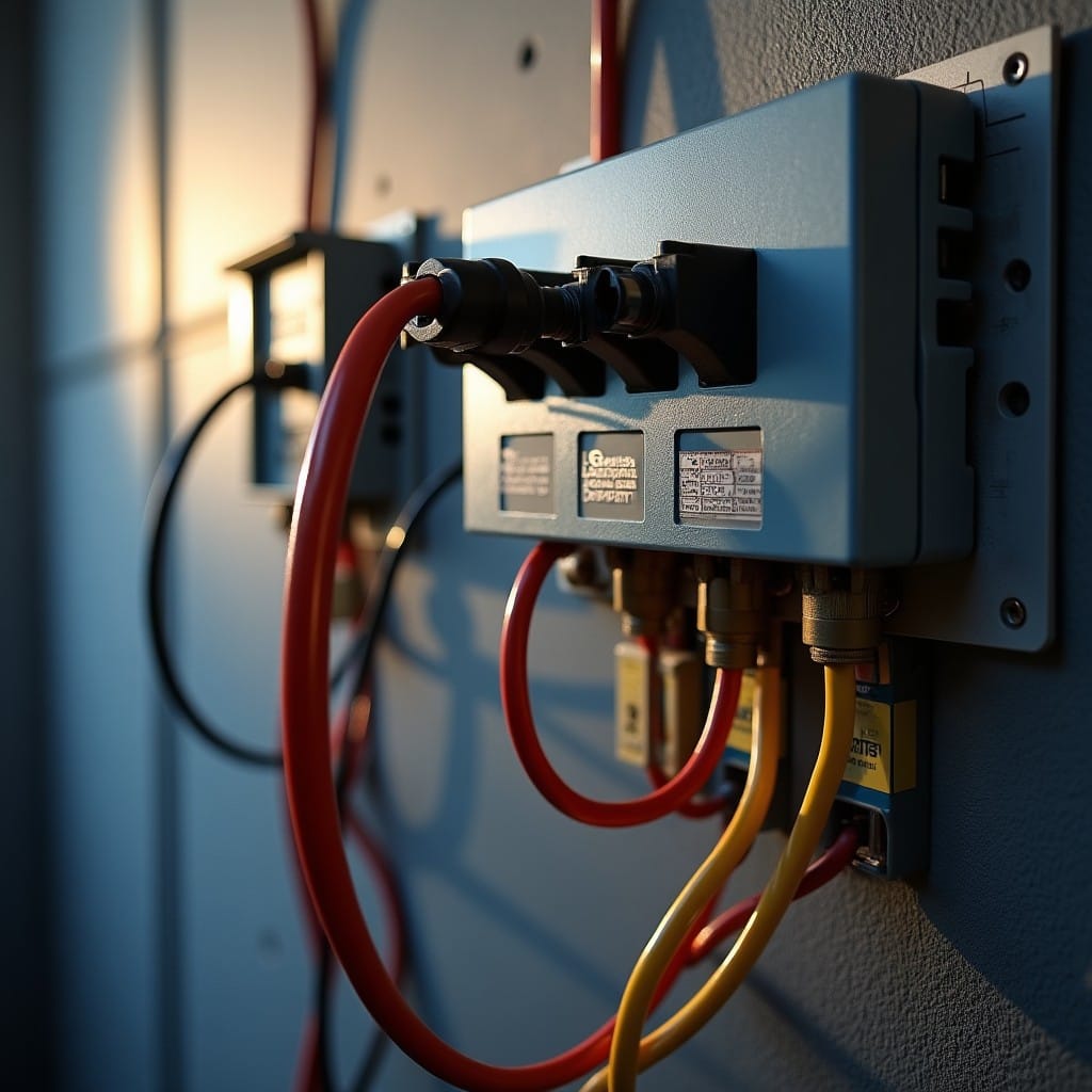Branchement d'une prise électrique avec fils phase neutre terre