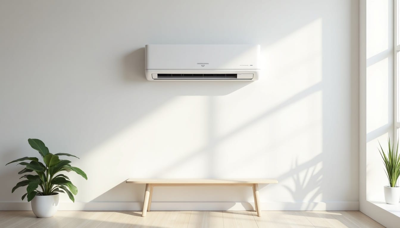 unité intérieure de climatisation murale dans un salon